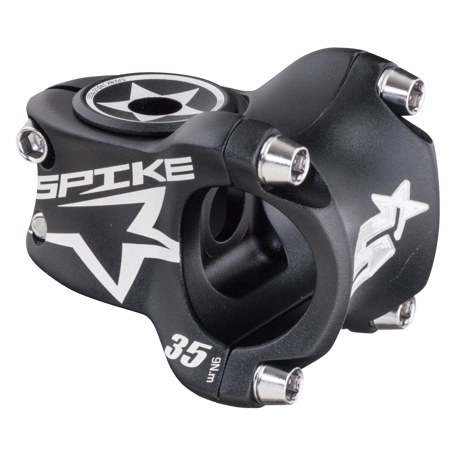Spank Potence VTT Spike Race Black, Shotpeen, 31.8 mm, 35 mm