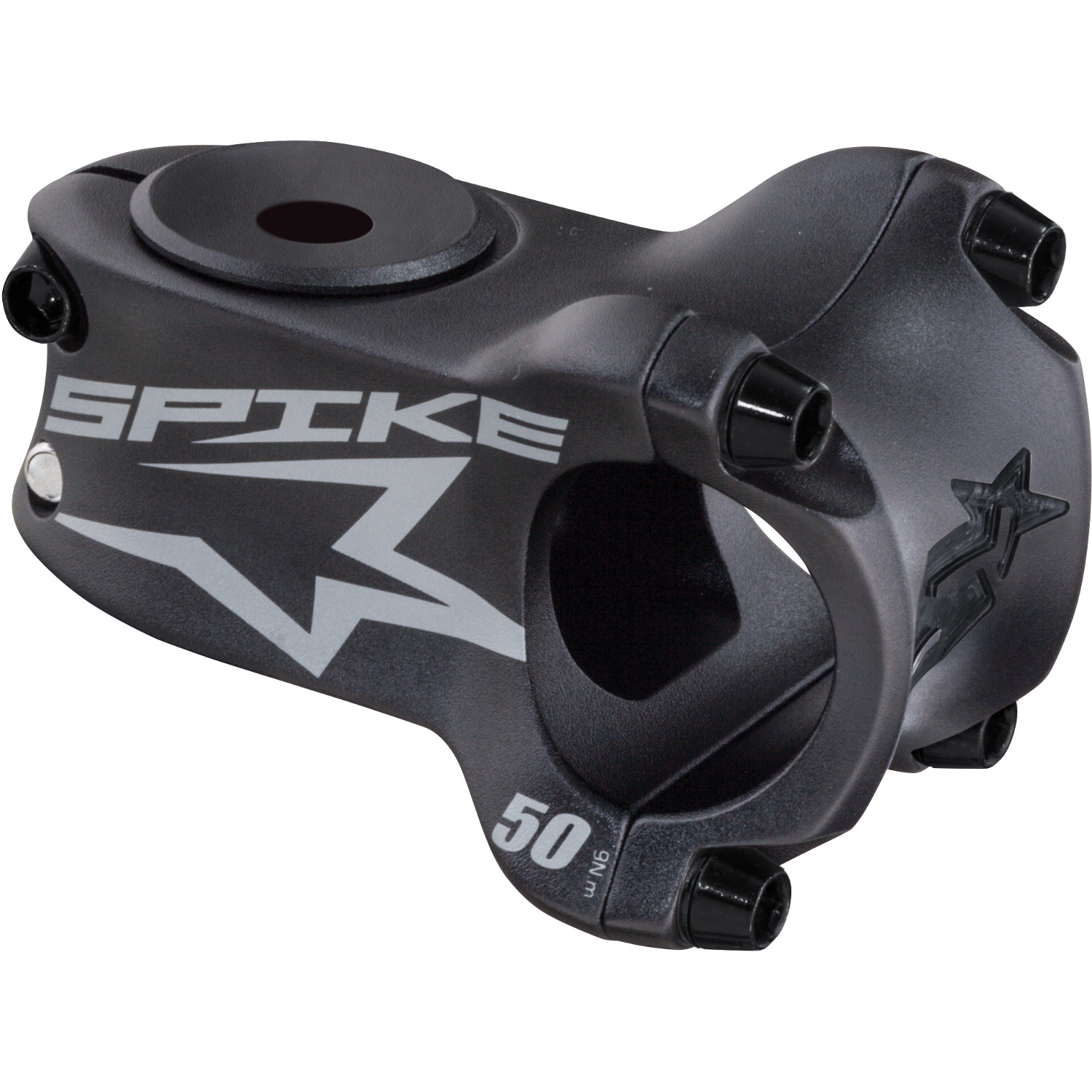 Spank Potence VTT Spike Race, Bearclaw Signature Noir/Stealth Gris, 31.8 mm, 50 mm Reach