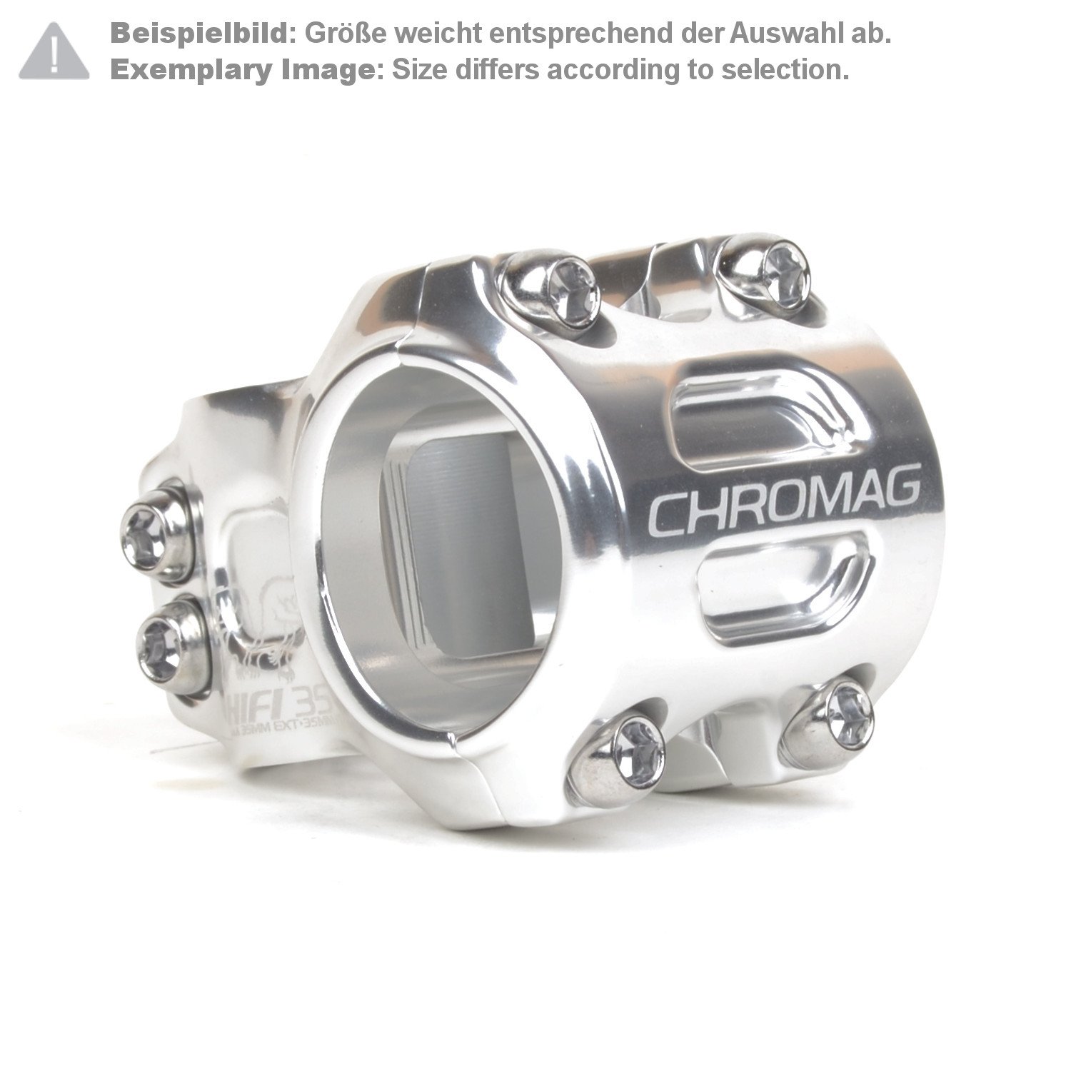 Chromag Attacco Manubrio MTB HIFI 35.0 mm, 35 mm Reach, Argento