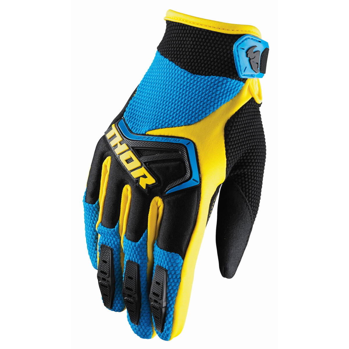 Thor Kids Gloves Spectrum Blue/Black/Yellow