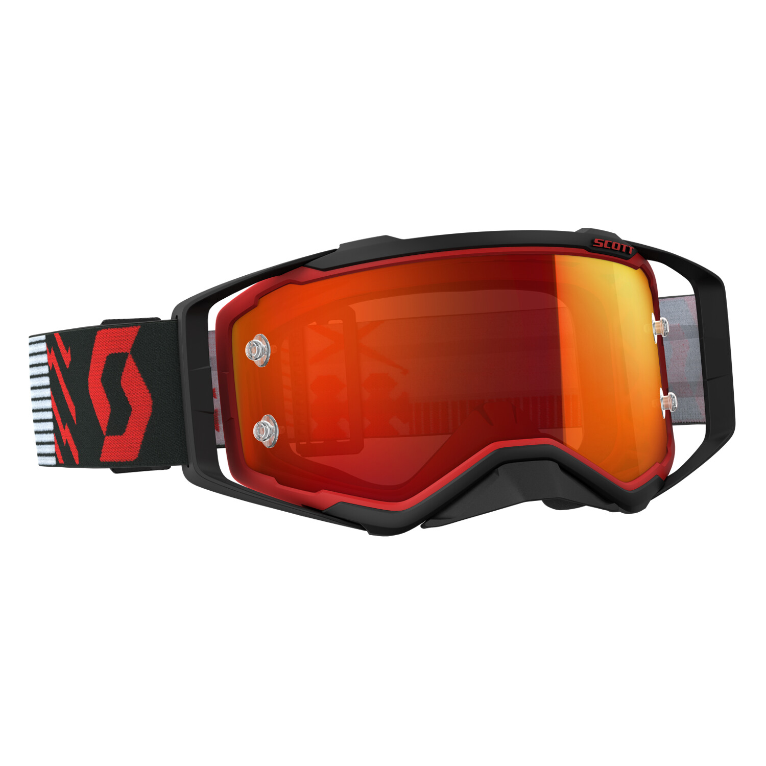 Scott Goggle Prospect Red/Black - Orange Chrome Works Anti-Fog