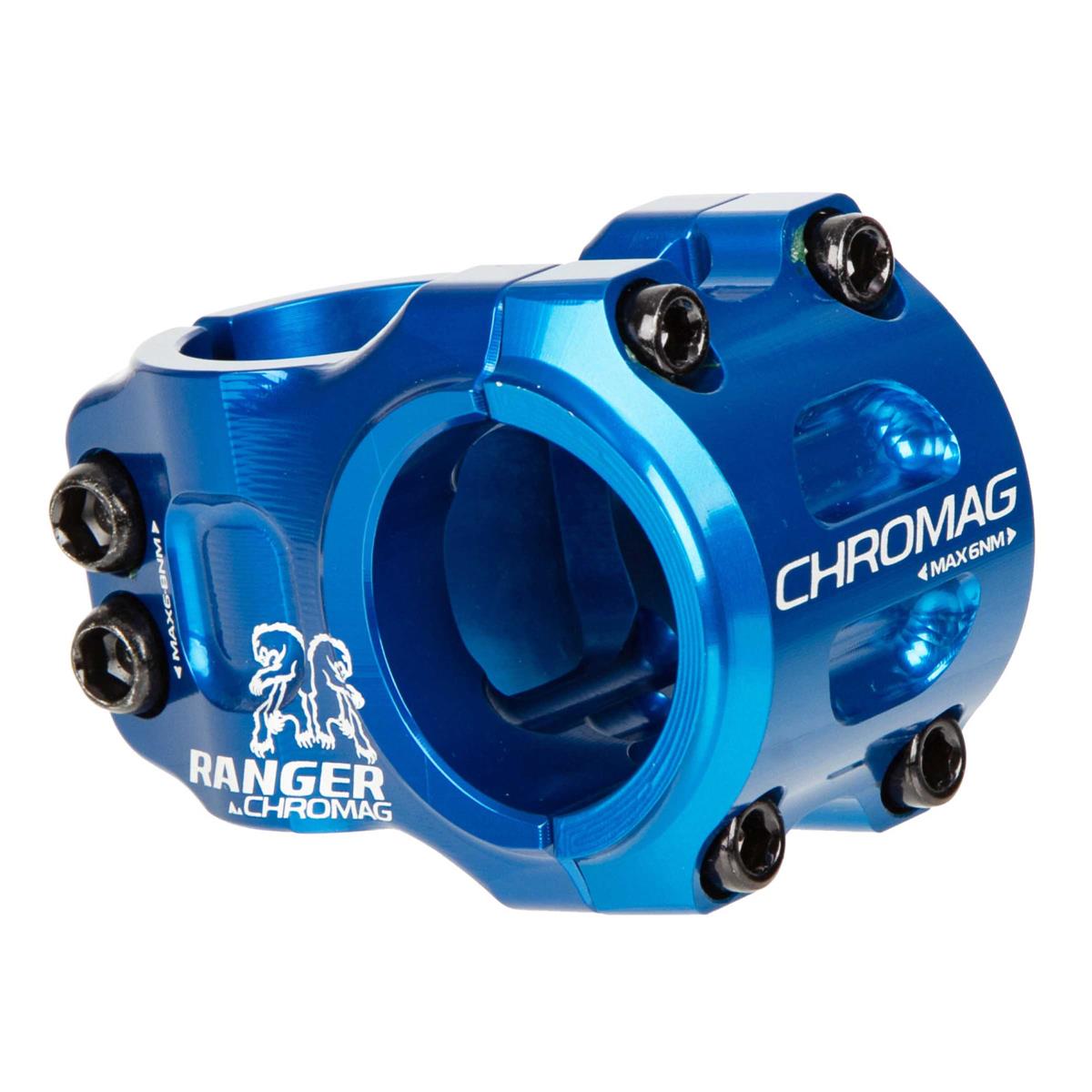 Chromag Attacco Manubrio MTB Ranger V2 31.8 mm, 31 mm Reach, Blu