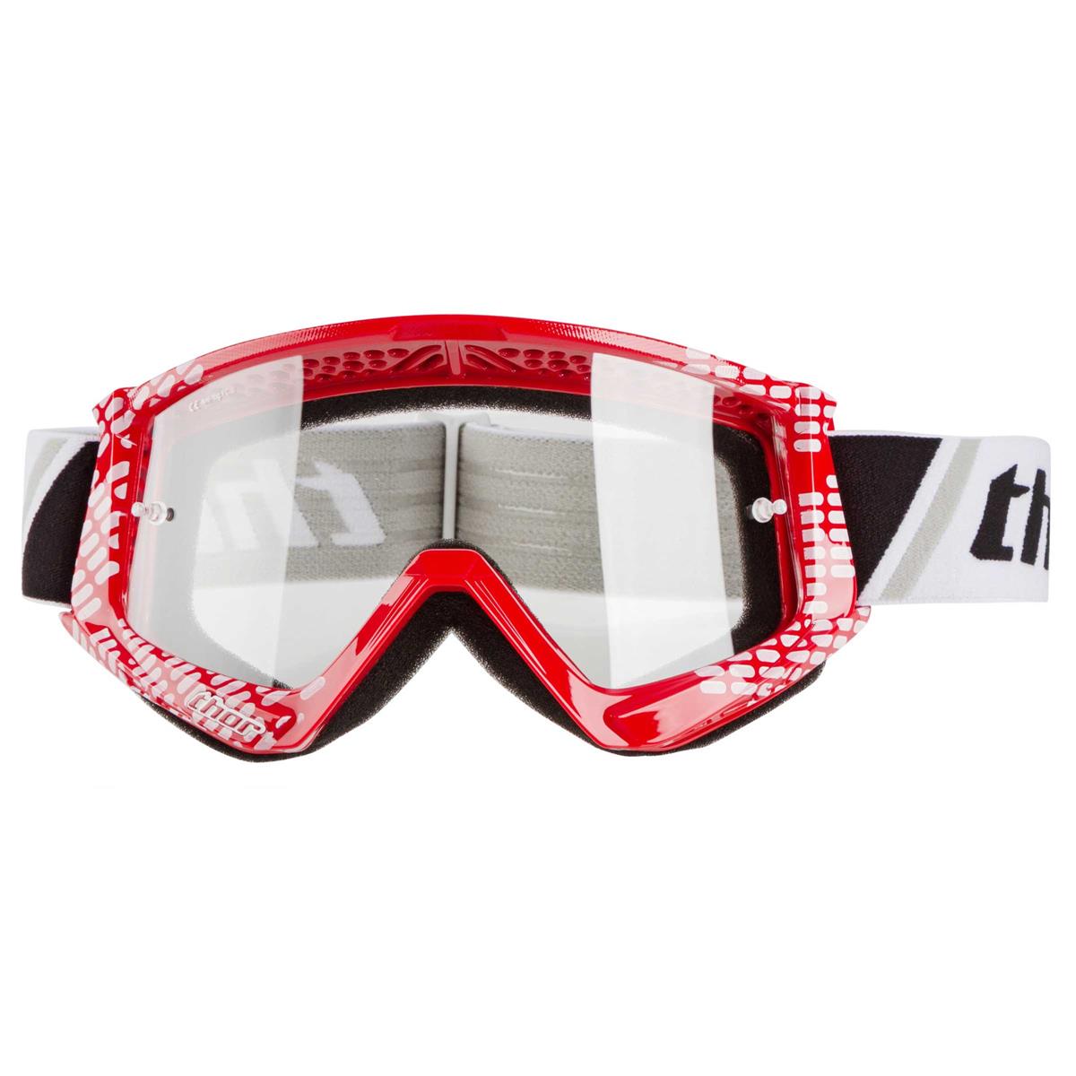 Thor MX Goggle Combat Cap - Red/White Anti-Fog