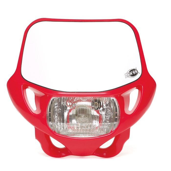 Acerbis Headlight DHH Certified incl. spotlight, TÜV compliant, red
