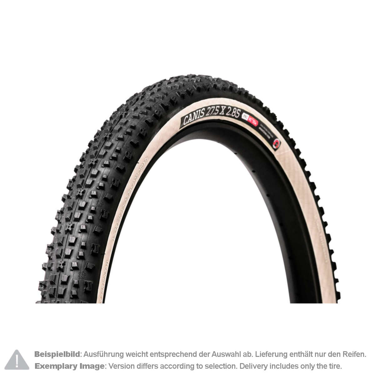 Onza MTB Tire Canis Skinwall, 27.5 x 2.25 Inch, Tubeless Ready, 60 TPI, C3, 65a/55a, Foldable