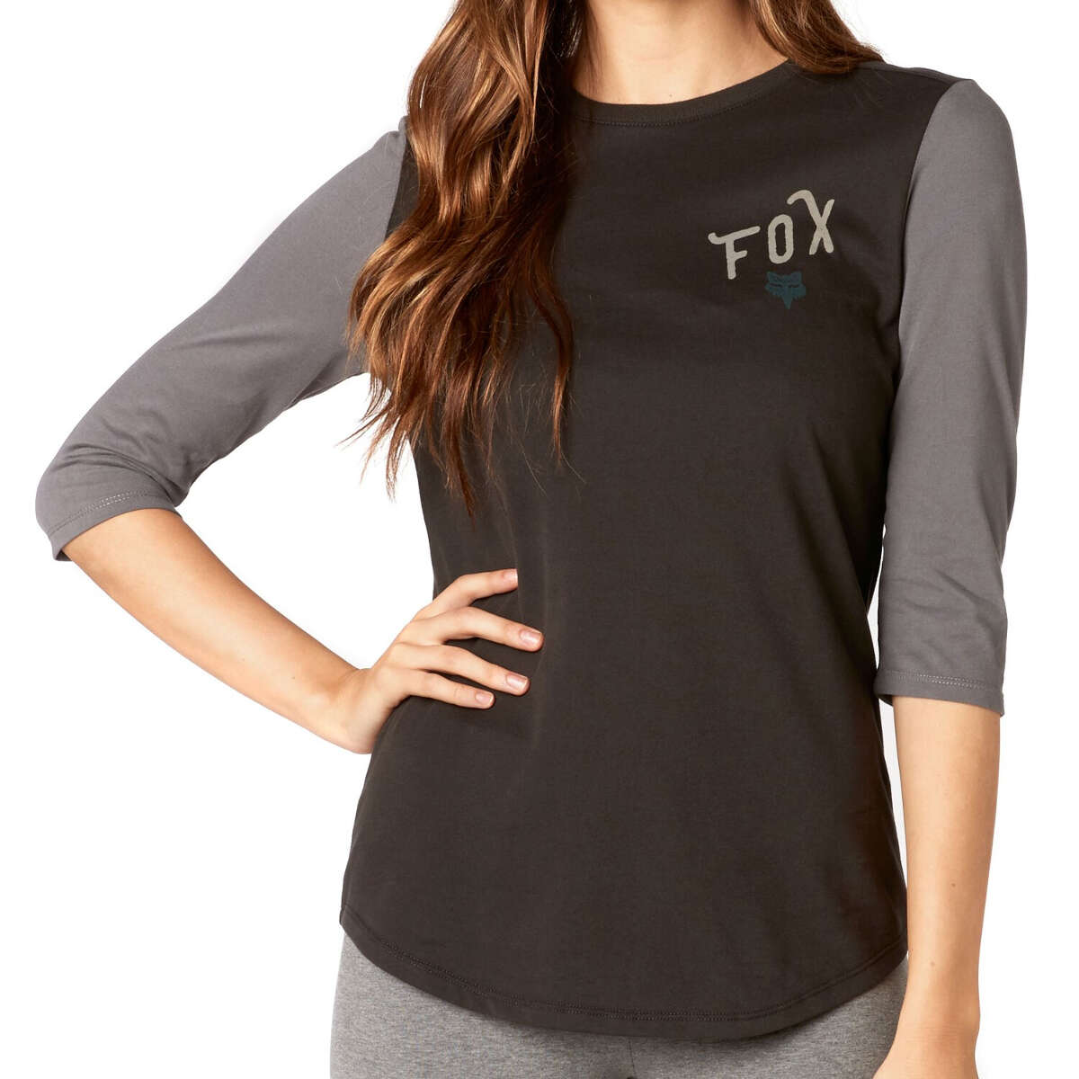 Fox Girls ¾-Arm-Shirt Currently Airline Vintage Schwarz