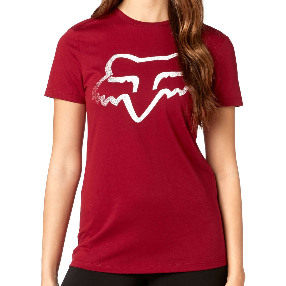 Fox Donna T-Shirt Certain Crew Dark Red
