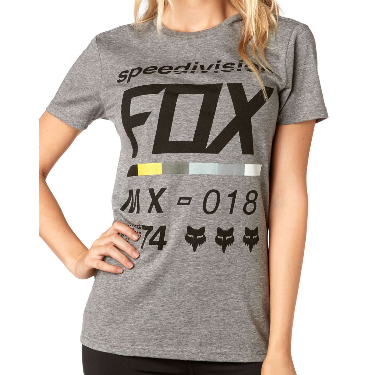 Fox Femme T-Shirt Drafter Heather Grey