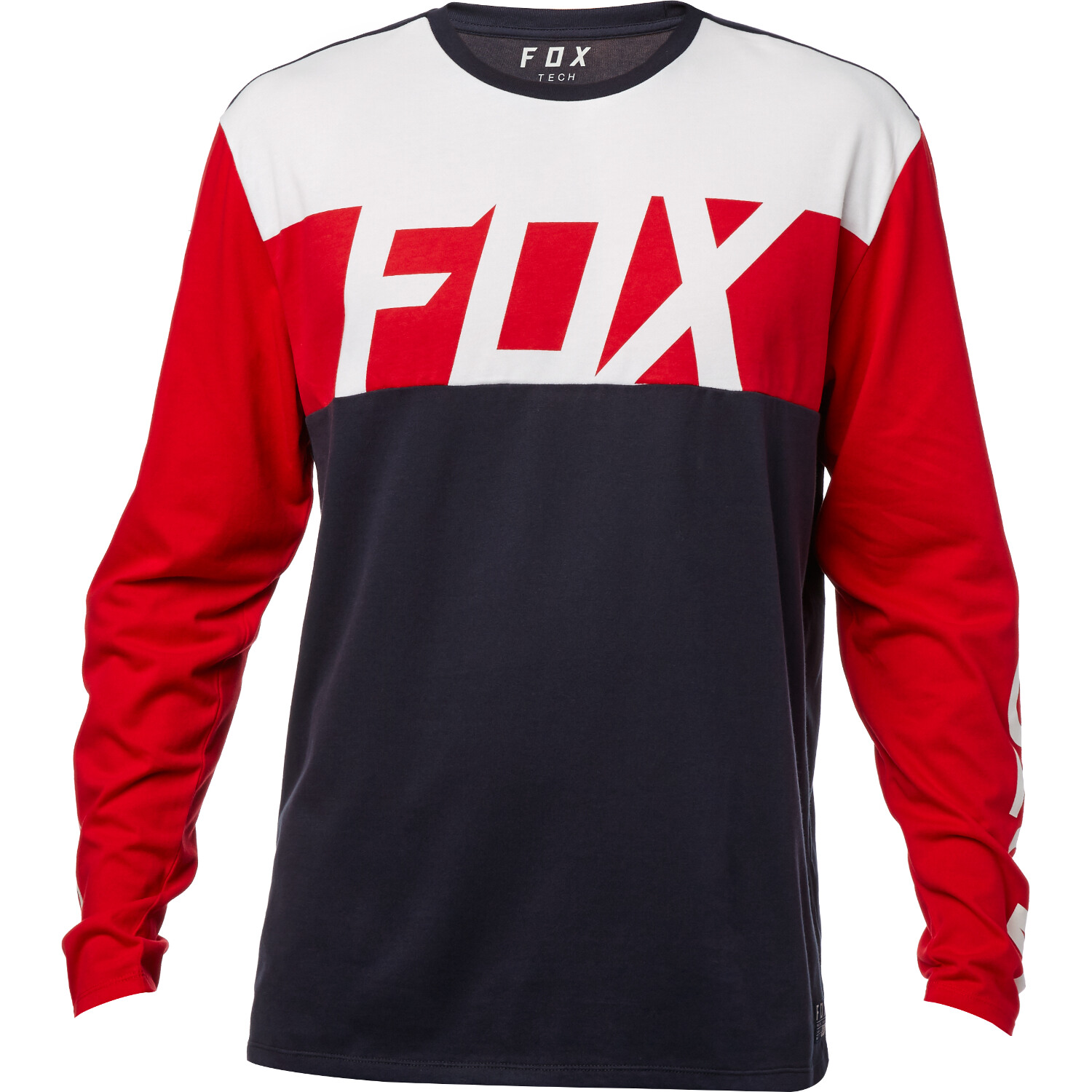 Fox T-Shirt Manica Lunga Tech Scramblur Airline Midnight