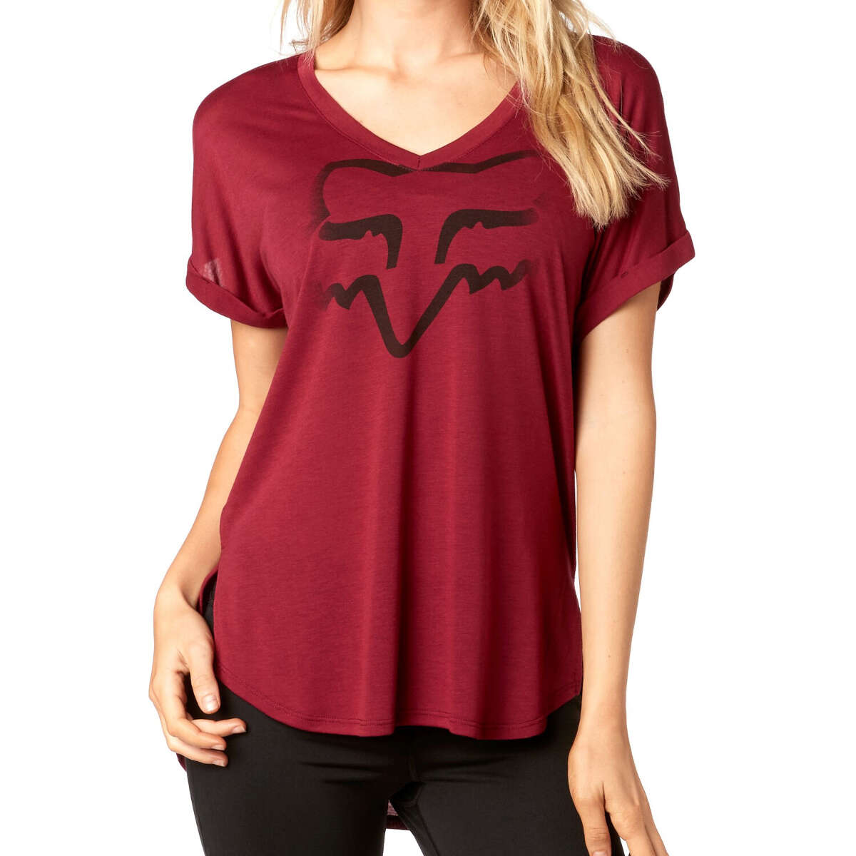 Fox Donna T-Shirt Responded Dark Red