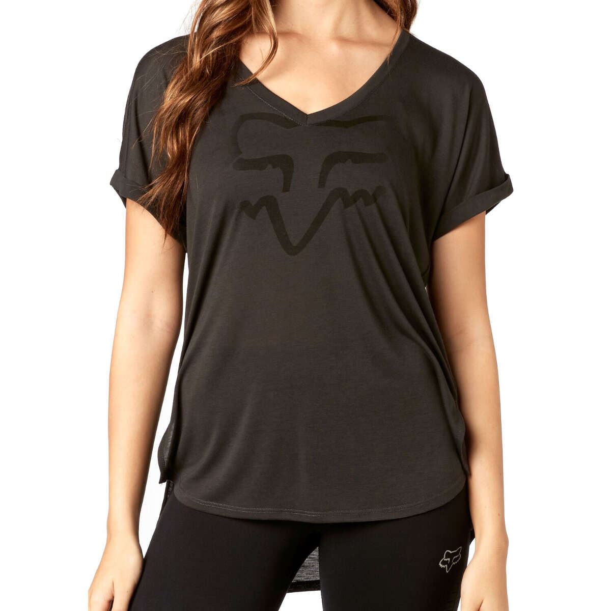 Fox Donna T-Shirt Responded Black Vintage