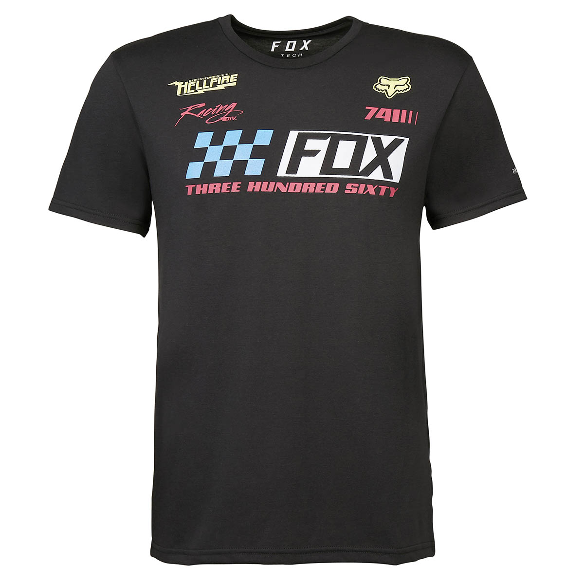 Fox Tech T-Shirt Repaired Schwarz