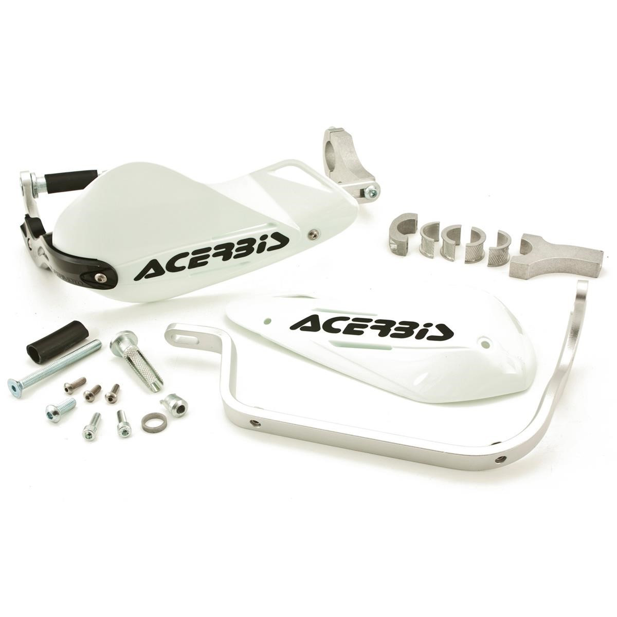 Acerbis Handguards Rally Supermoto White, Incl. Mounting Kit