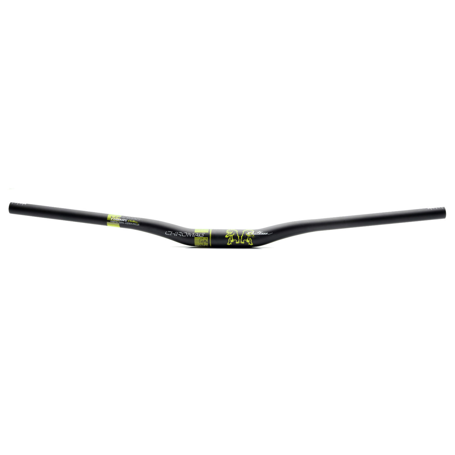 Chromag MTB Handlebar Fubars Cutlass Carbon 31.8 x 780 mm, 20 mm Rise, Black/Tight Yellow