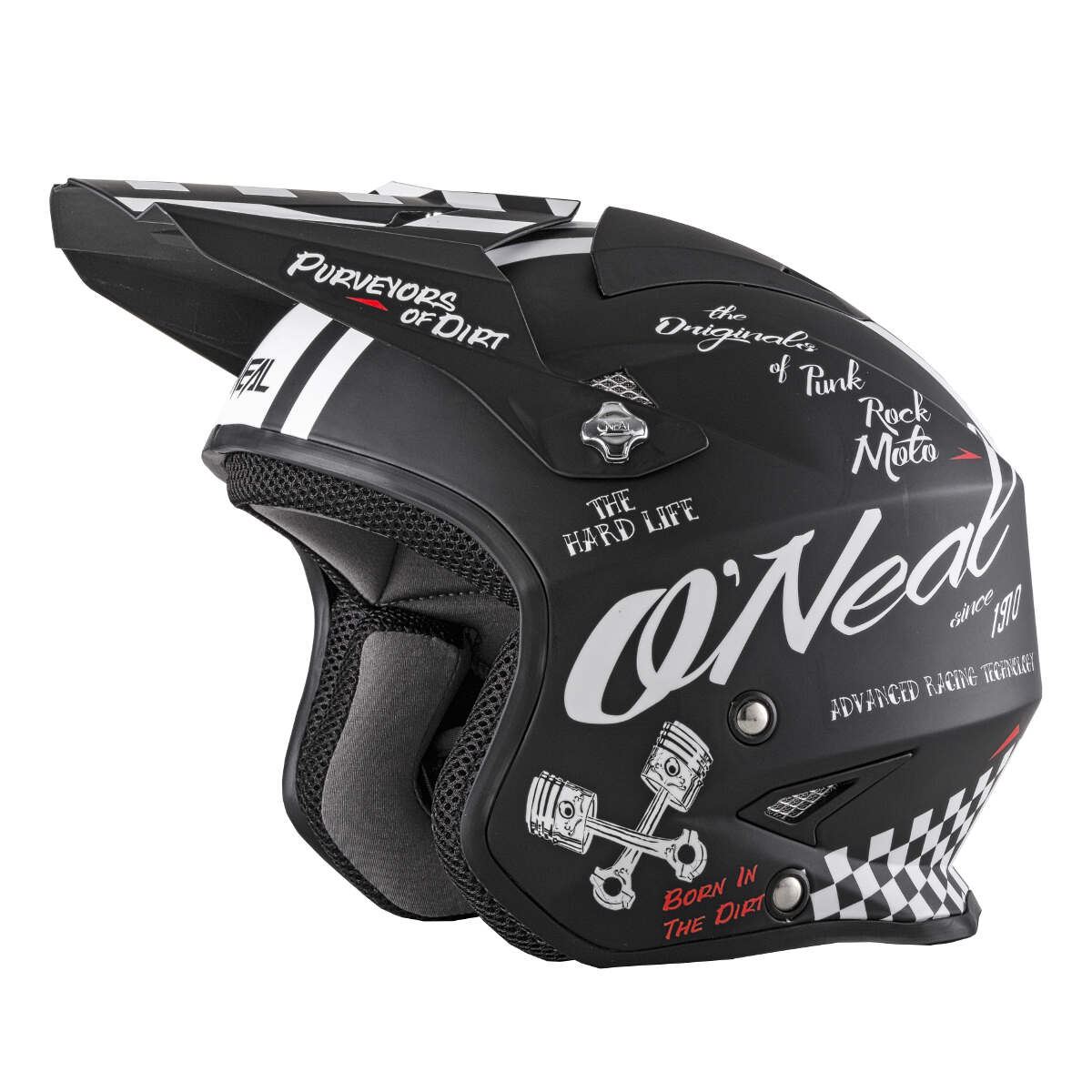 O'Neal MX Helmet Slat Trial Torment Black/White