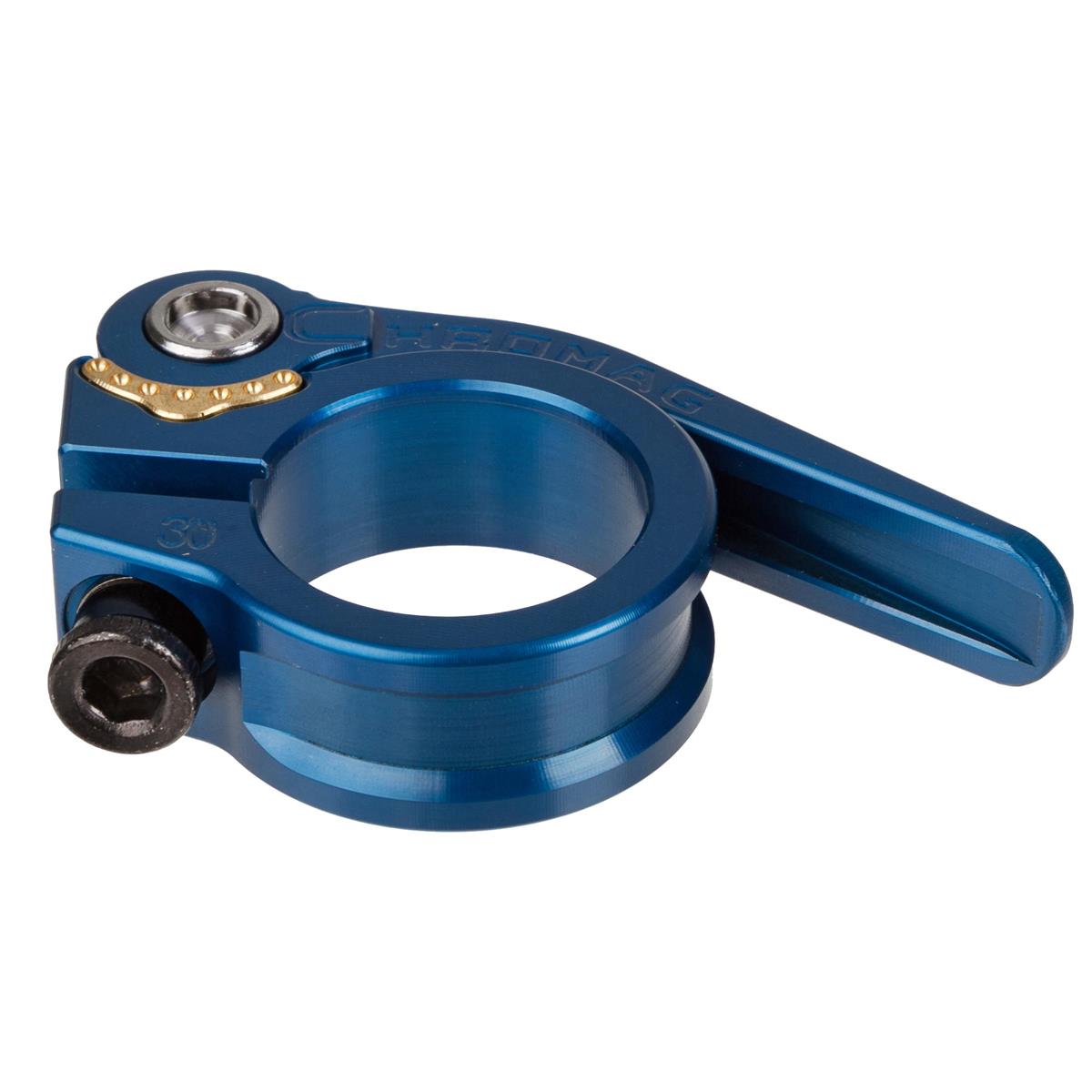 Chromag Collier de Selle QR 30 mm, Aluminium, Blue