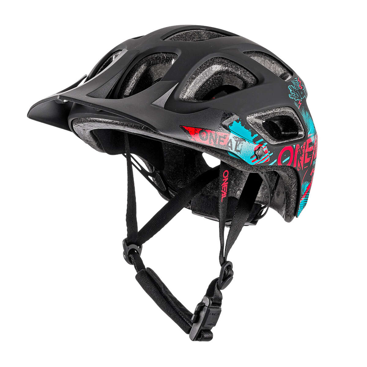 O'Neal Trail MTB Helmet Thunderball Attack - Black/Red/Teal