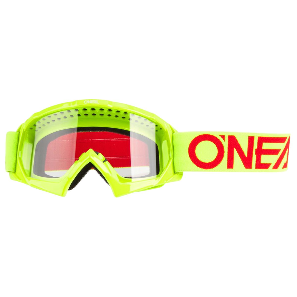 O'Neal Kids MX Goggle B-10 Solid - Hi-Viz/Red Anti-Fog