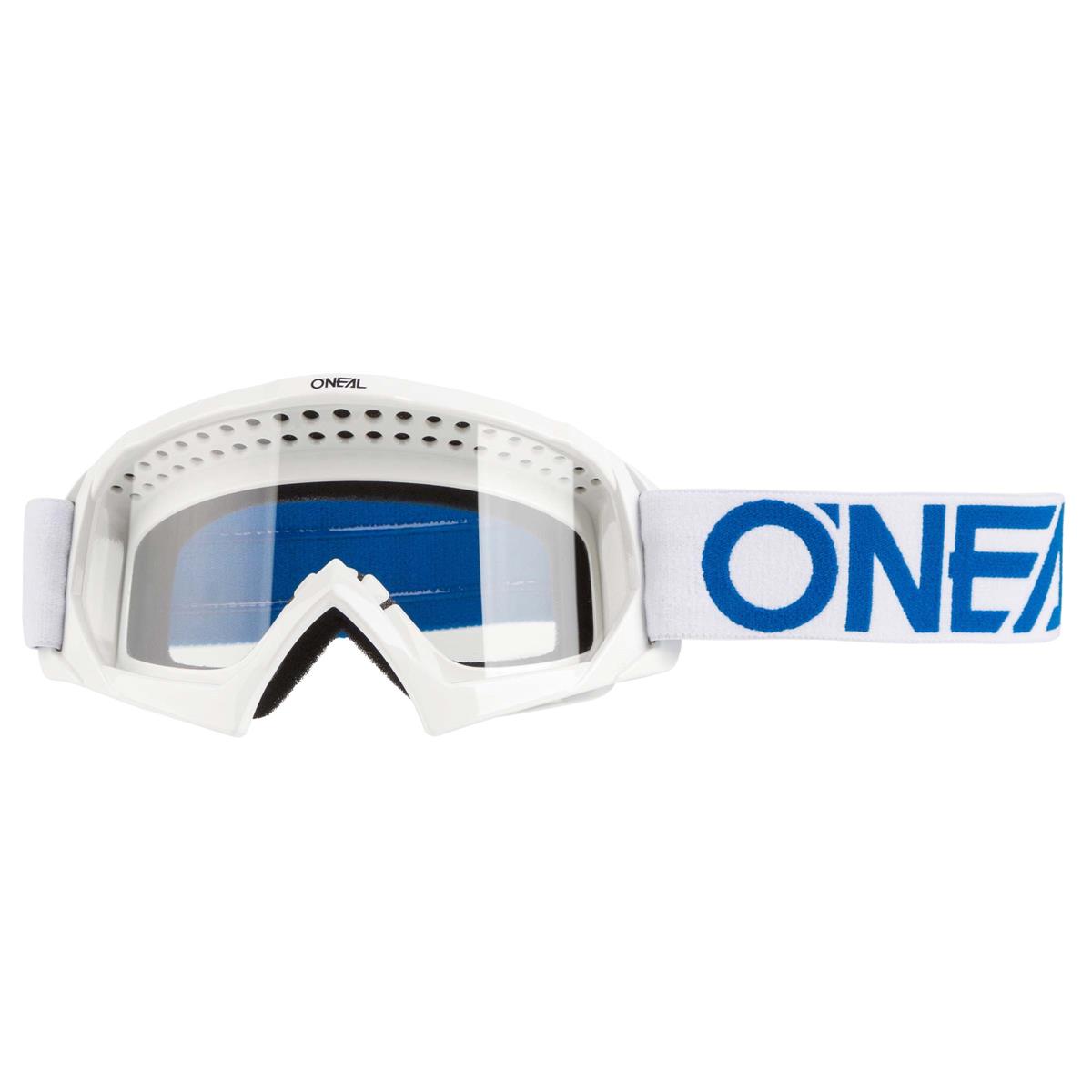 O'Neal Kids Crossbrille B10 Solid - Weiß/Blau Anti-Fog