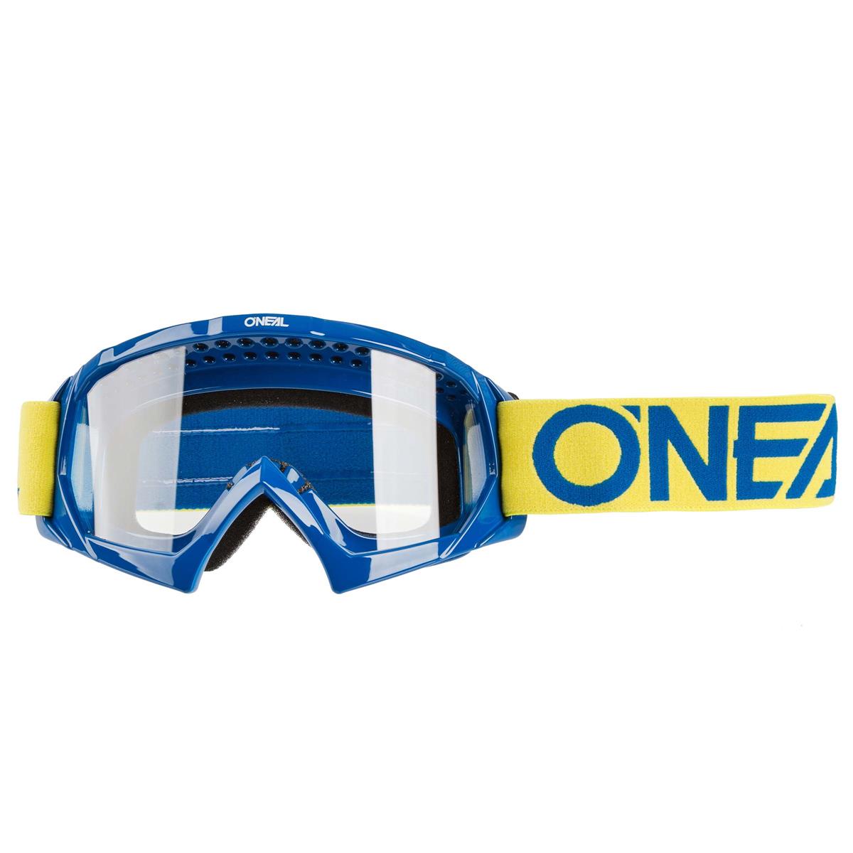 O'Neal Kids MX Goggle B-10 Solid Yellow/Blue Anti-Fog