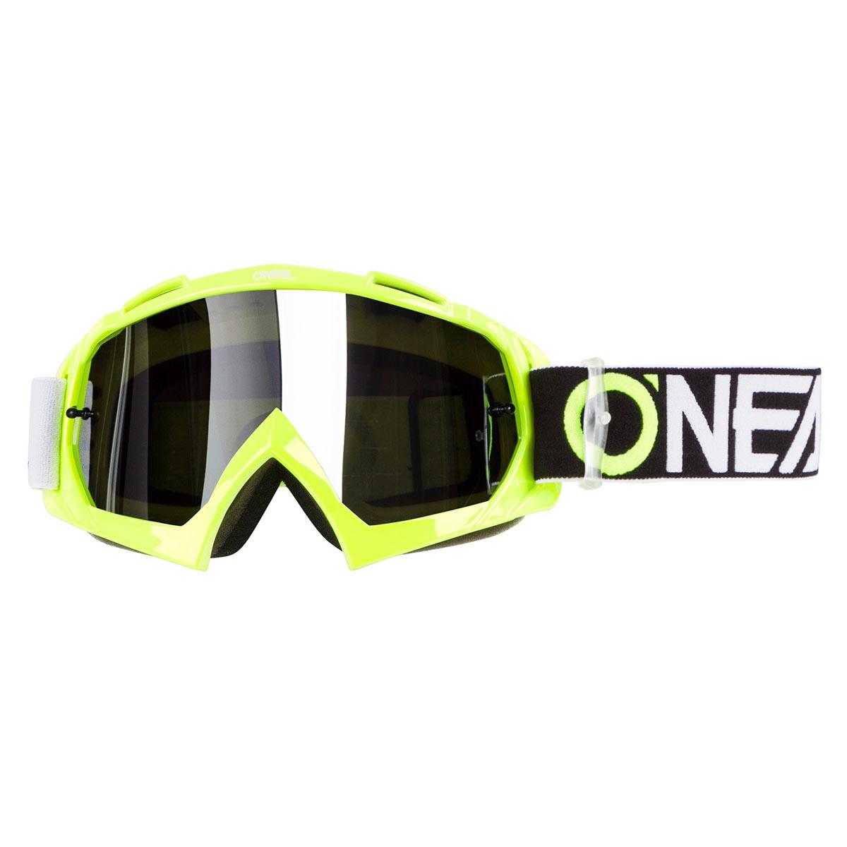 O'Neal MX Goggle B10 Two Face Hi-Viz - Mirror Silver Anti-Fog