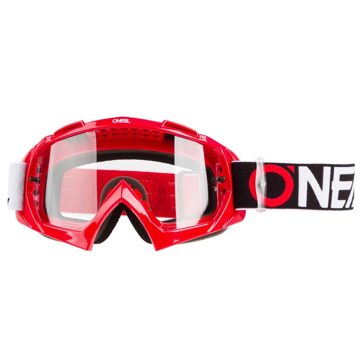 O'Neal MX Goggle B10 Two Face Red - Clear Anti-Fog