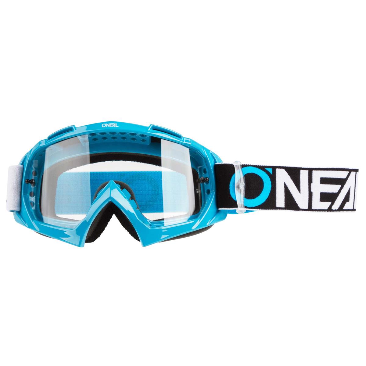 O'Neal MX Goggle B10 Two Face Blue - Clear Anti-Fog