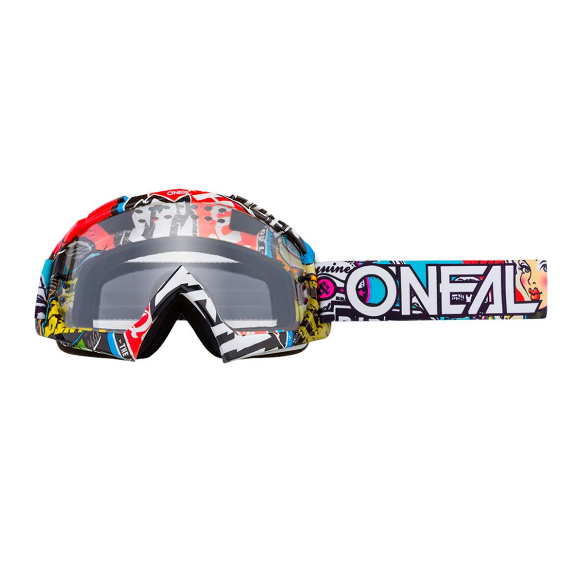 O'Neal MX Goggle B-10 Crank Multi - Clear Anti-Fog