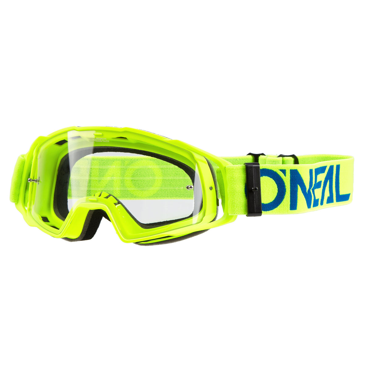 O'Neal MX Goggle B20 Flat Hi-Viz/Blue - Clear Anti-Fog