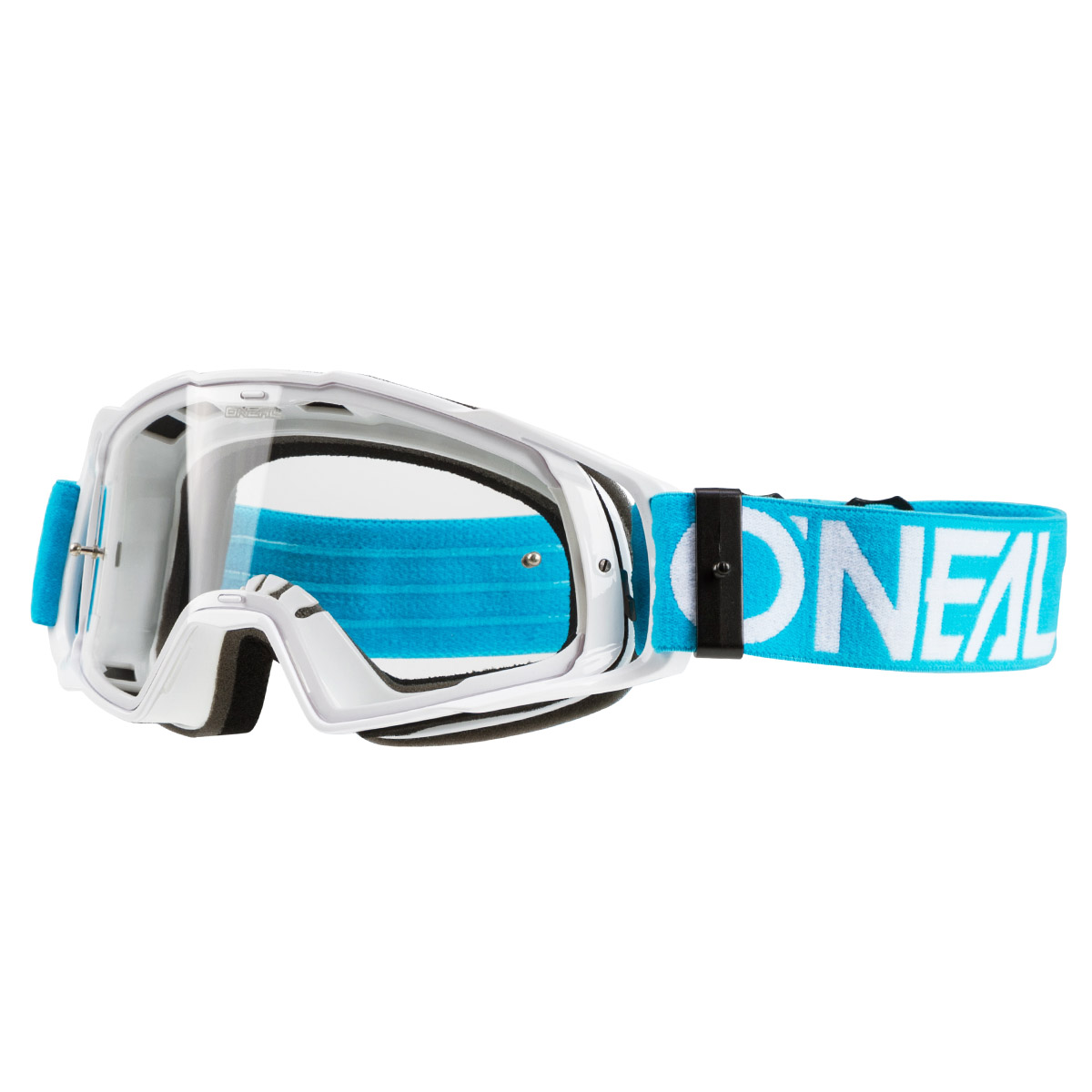 O'Neal MX Goggle B20 Flat Teal/White - Clear Anti-Fog