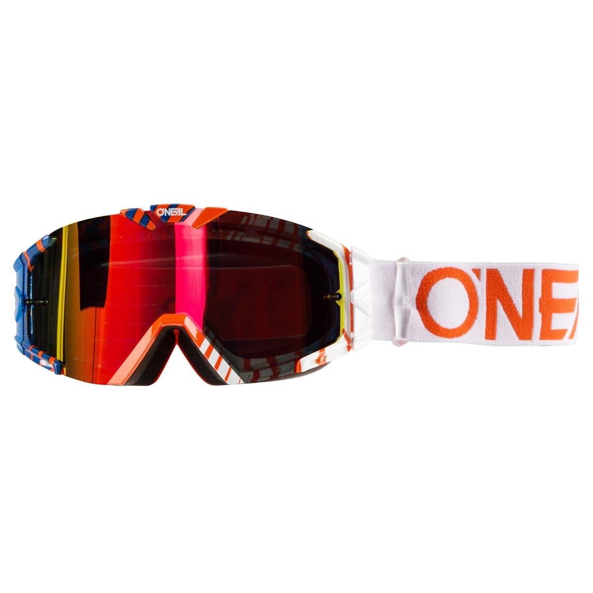 O'Neal MX Goggle B30 Duplex Blue/White/Orange - Radium Anti-Fog