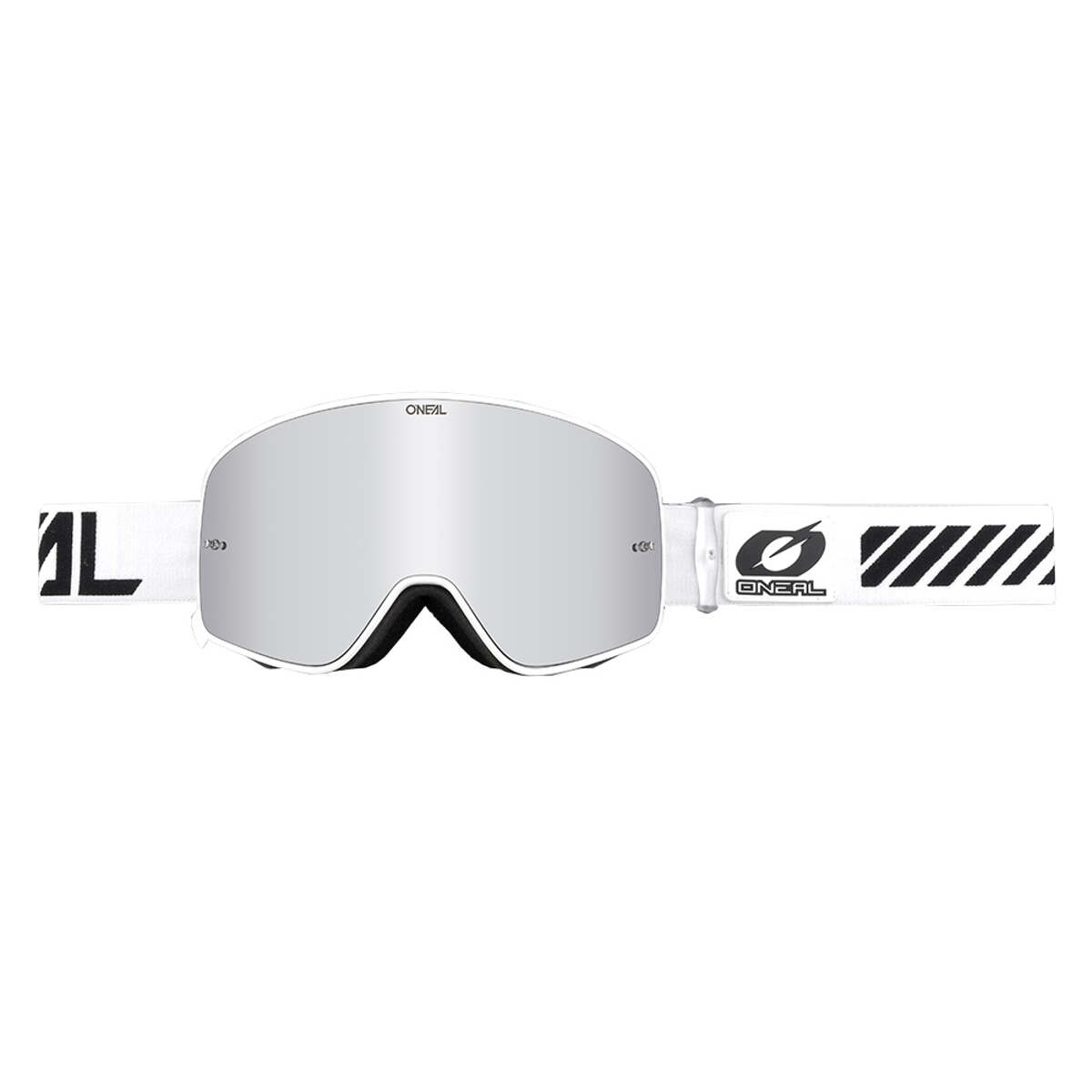O'Neal MX Goggle B50 Force White - Mirror Silver Anti-Fog