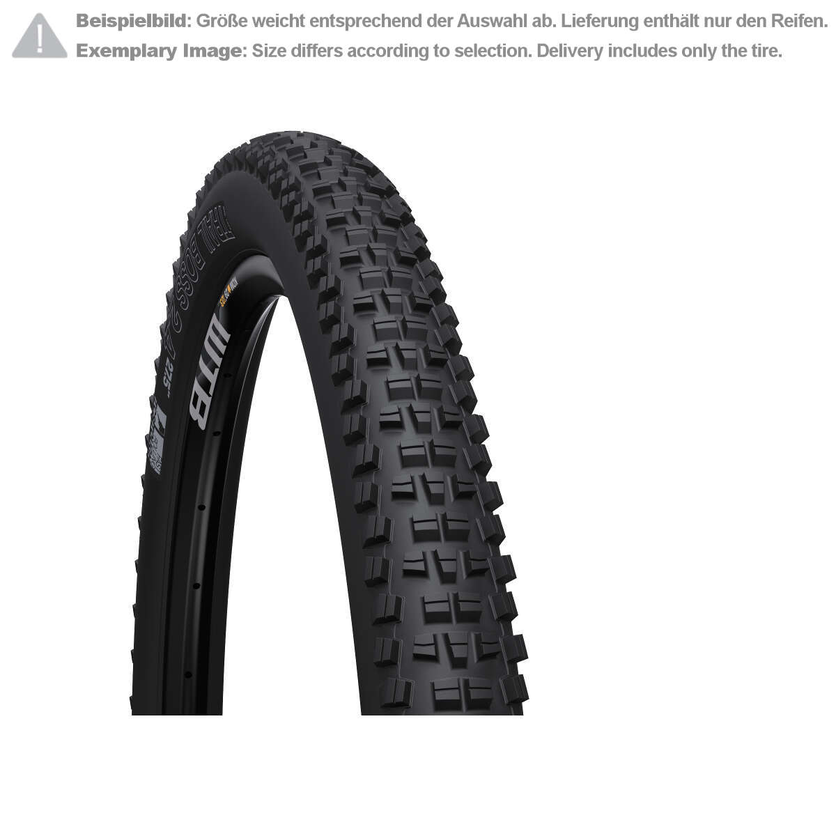 WTB MTB Tire Trail Boss Black, 27.5 x 2.4 Inch, Tough, Fast Rolling, Tubeless Ready