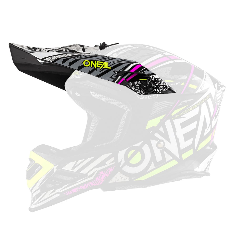 O'Neal Visor 8Series Synthy Pink/Yellow