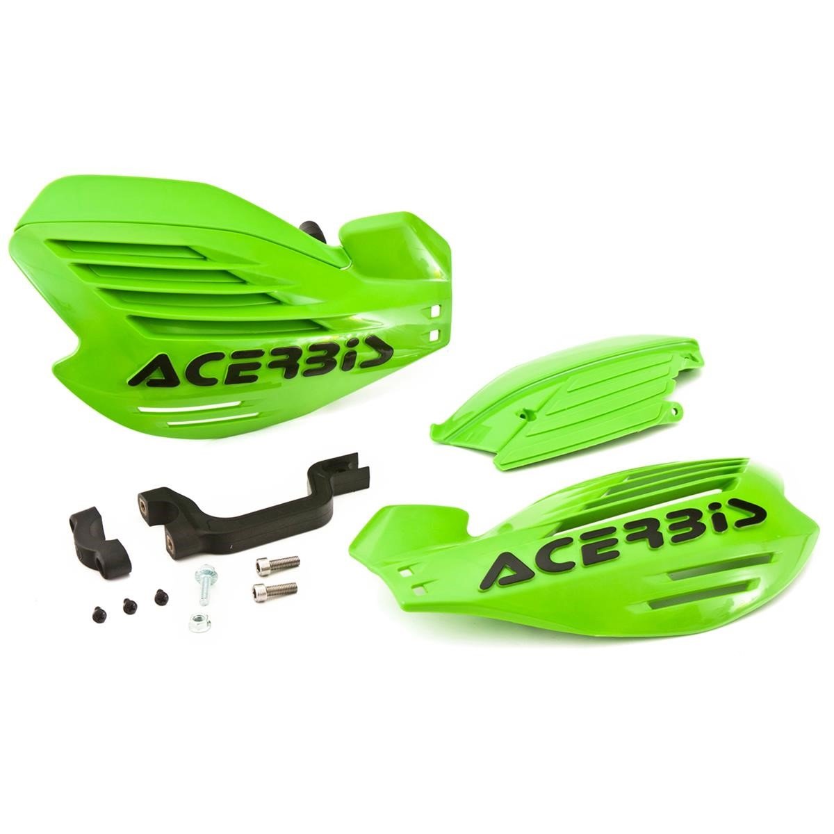 Acerbis Handguards X-Force Green, Incl. Mounting Kit