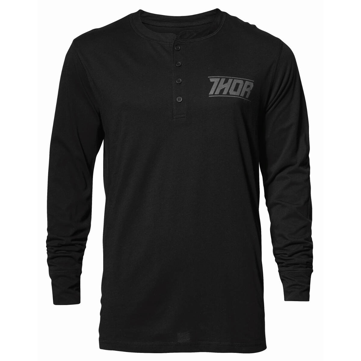 Thor T-Shirt Manica Lunga Corp Henley Black