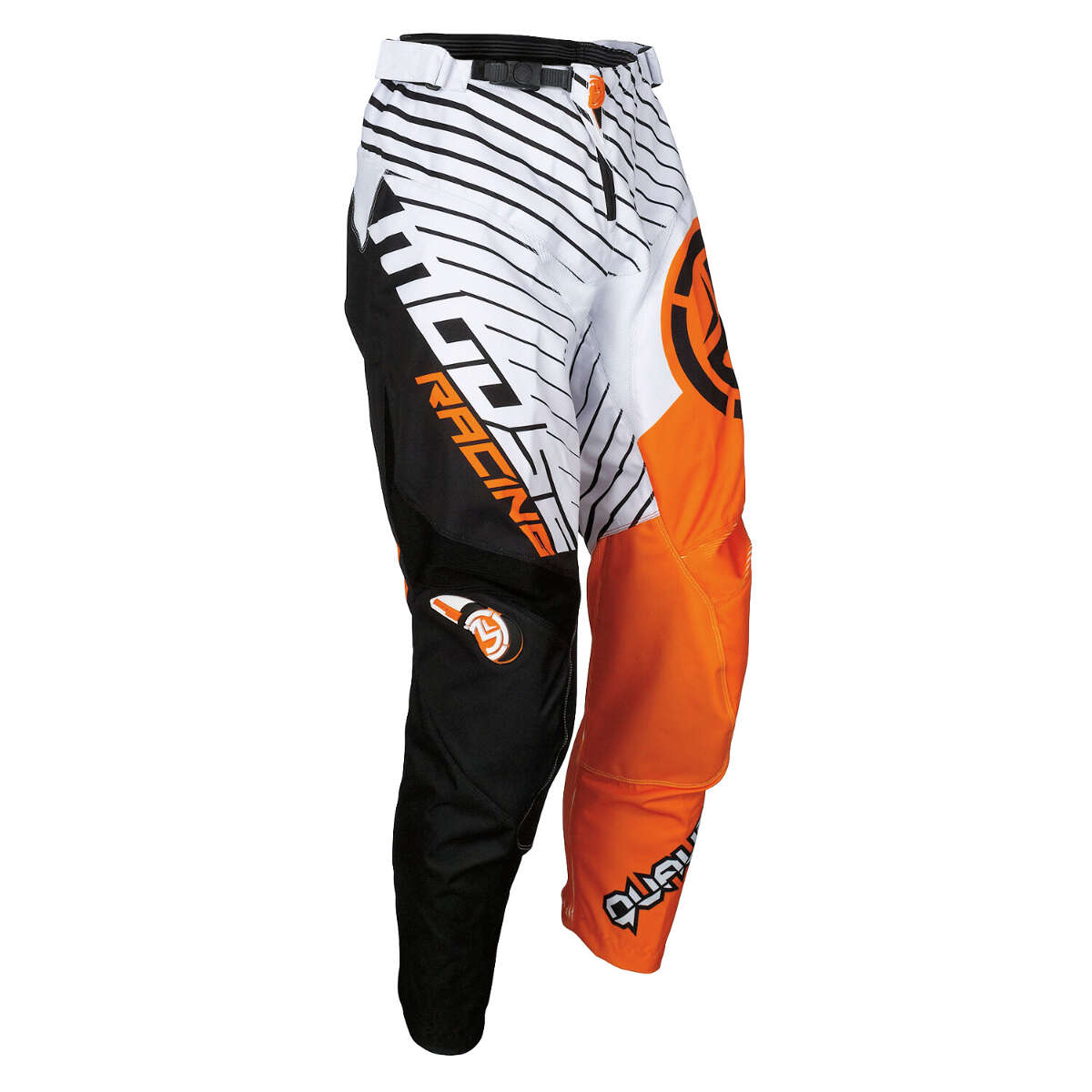 Moose Racing Pantaloni MX Qualifier White/Black/Orange - Large Fit