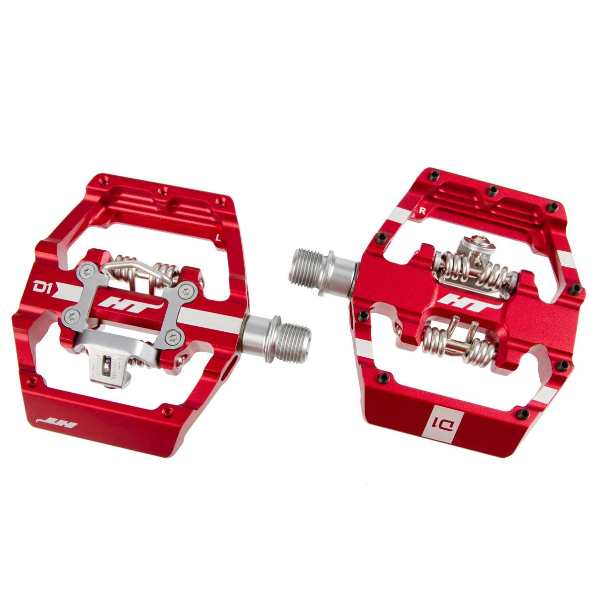 HT Components Clipless Pedals D1 Red