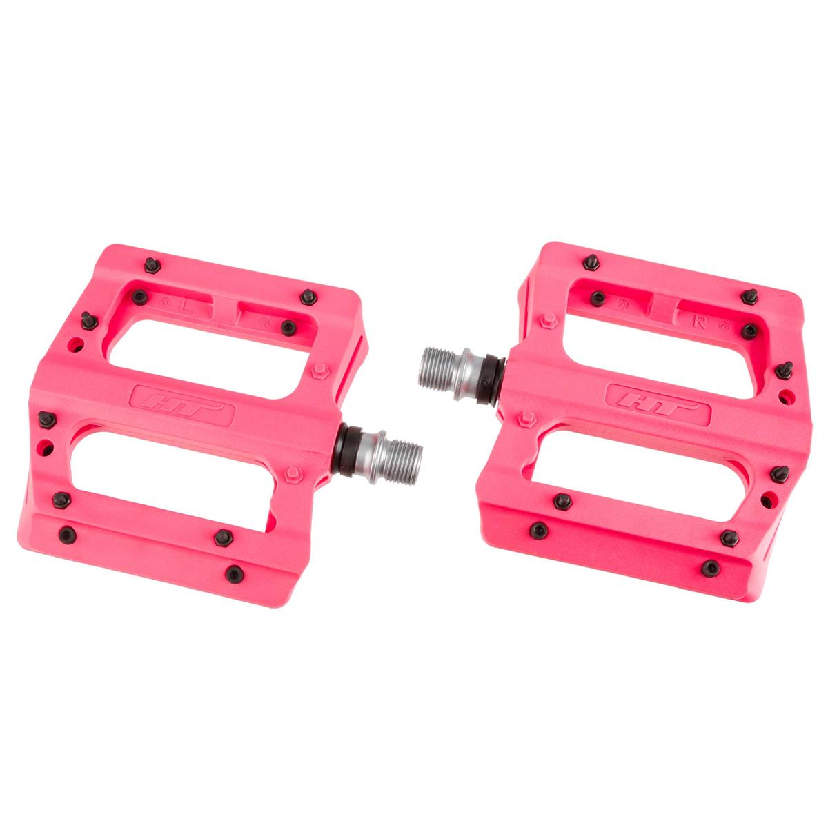 HT Components Pedali PA12A Rosa Fluo