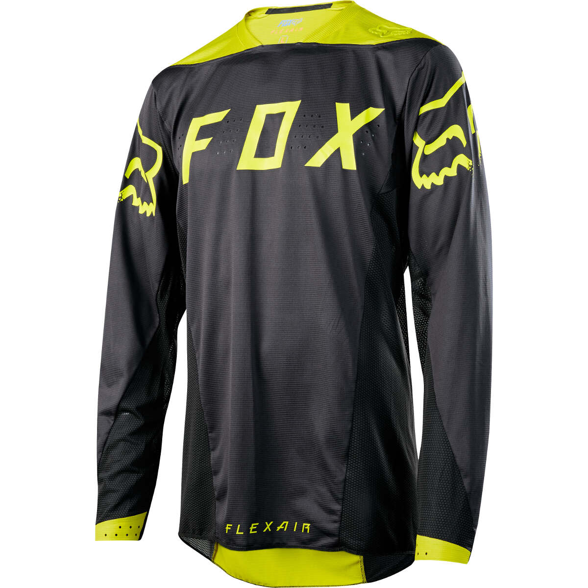 Fox Downhill Jersey Long Sleeve Flexair Moth Black/Yellow