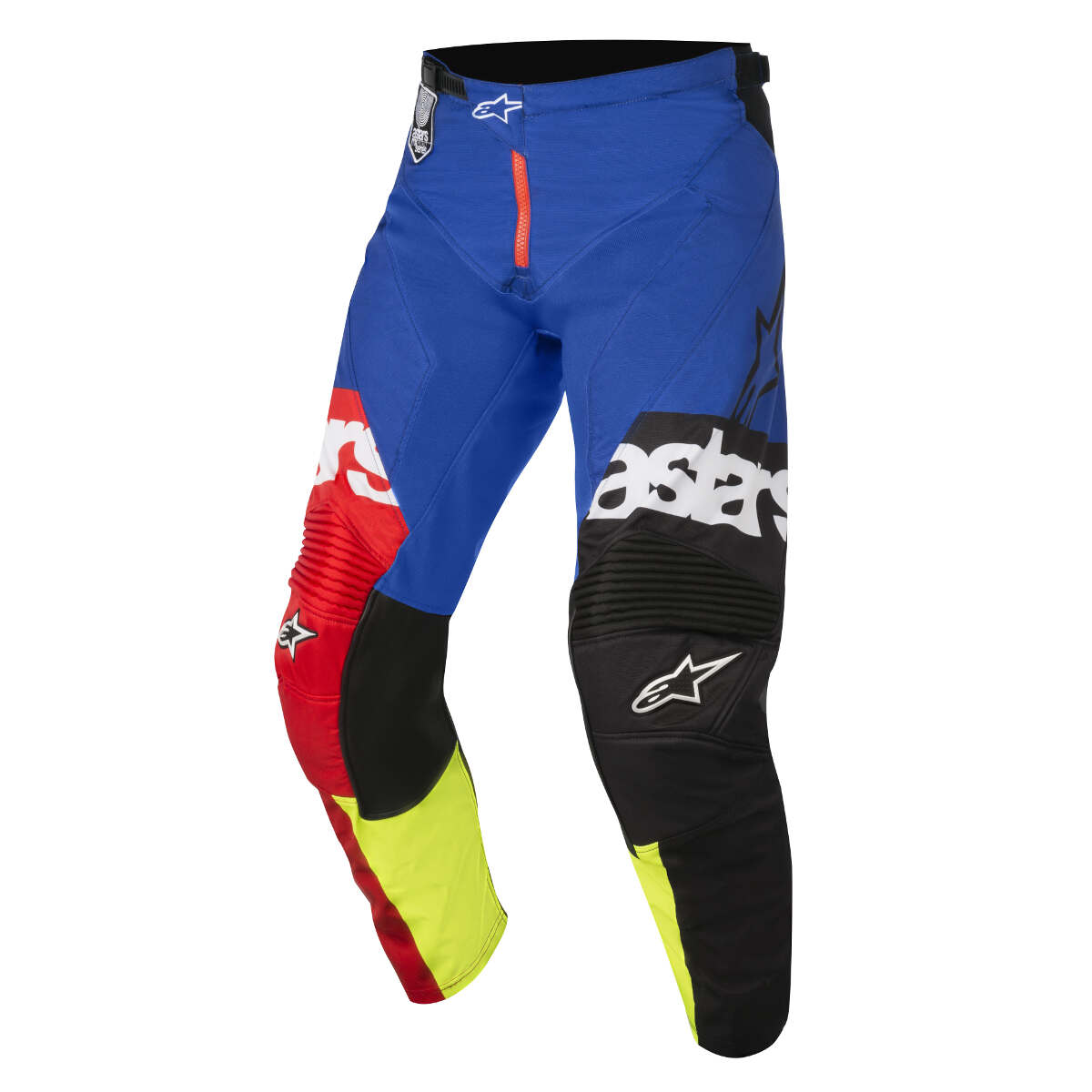 Alpinestars MX Pants Racer Flagship - Red/Yellow/Blue Fluo