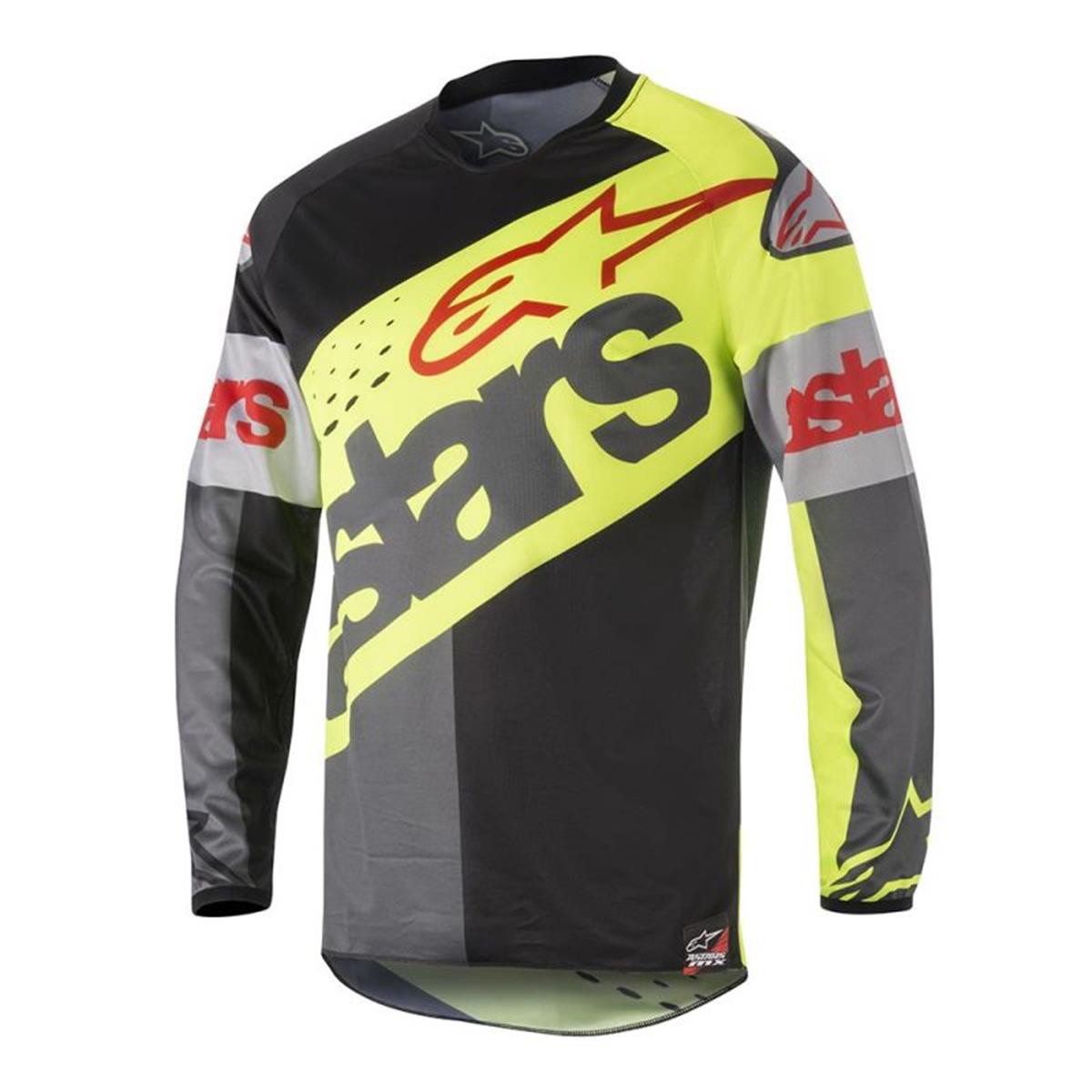 Alpinestars Maillot MX Racer Flagship - Yellow Fluo/Black/Anthracite