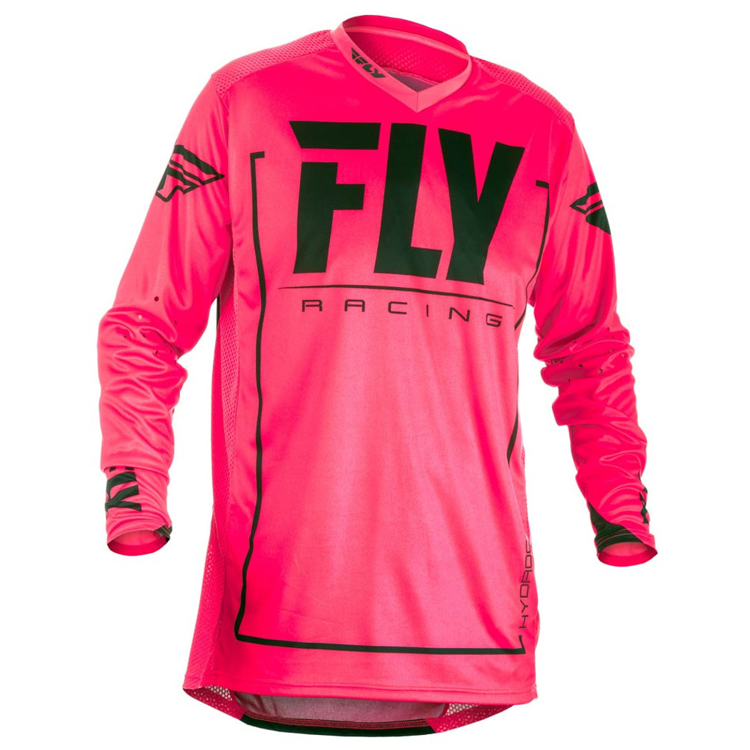 Fly Racing Maillot MX Lite Hydrogen Neon Pink/Black