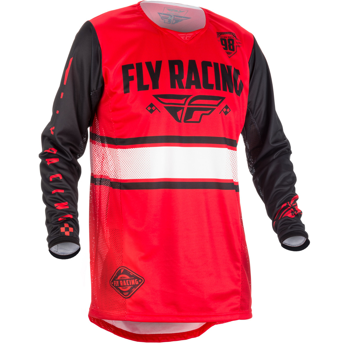 Fly Racing Jersey Kinetic Era Rot/Schwarz