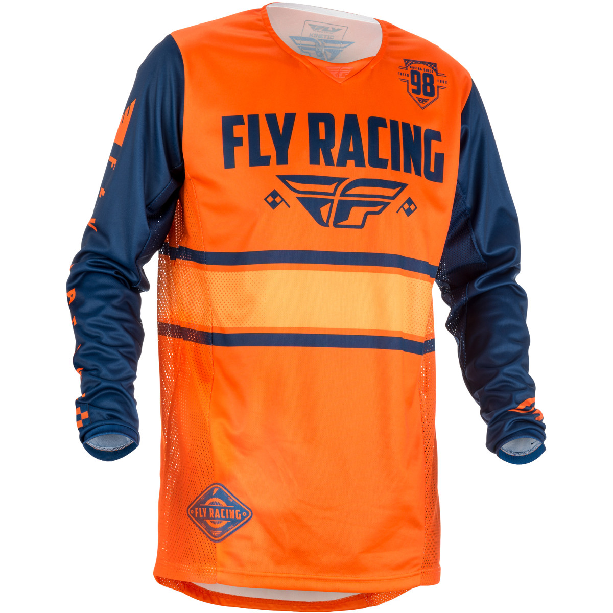 Fly Racing Enfant Maillot MX Kinetic Era Orange/Navy