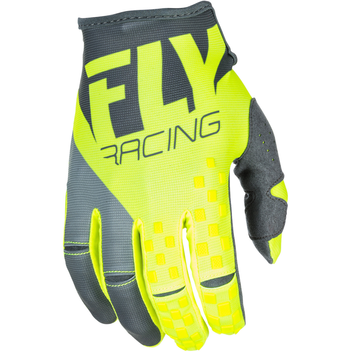Fly Racing Kids Gloves Kinetic Hi-Vis/Grey