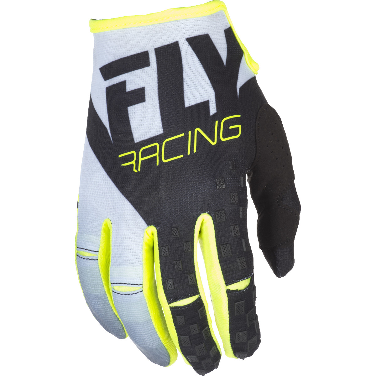 Fly Racing Gloves Kinetic Black/White/Hi-Vis