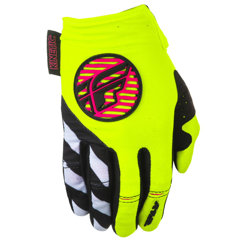 Fly Racing Girls Gloves Kinetic Pink/Hi-Vis