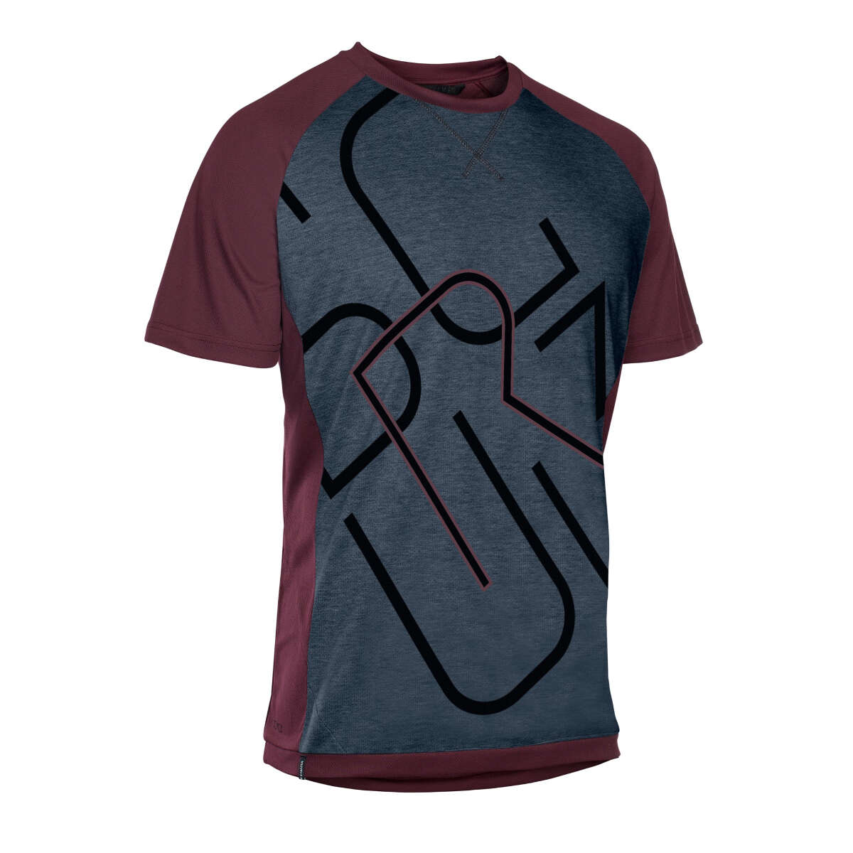 ION Freeride-Jersey Kurzarm Letters Scrub Amp Vinaceous