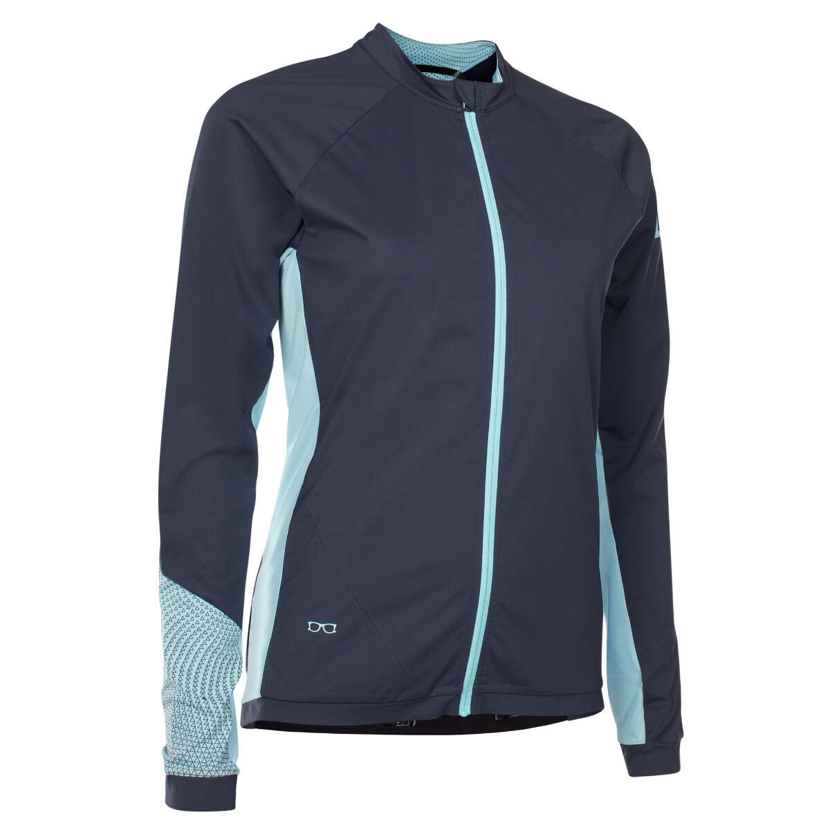 ION Femme Maillot VTT Manches Longues Traze Amp Full Zip Blue Nights